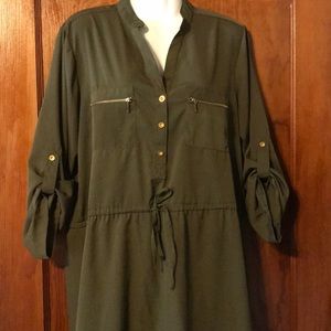Olive Green Speed Control Dress XL